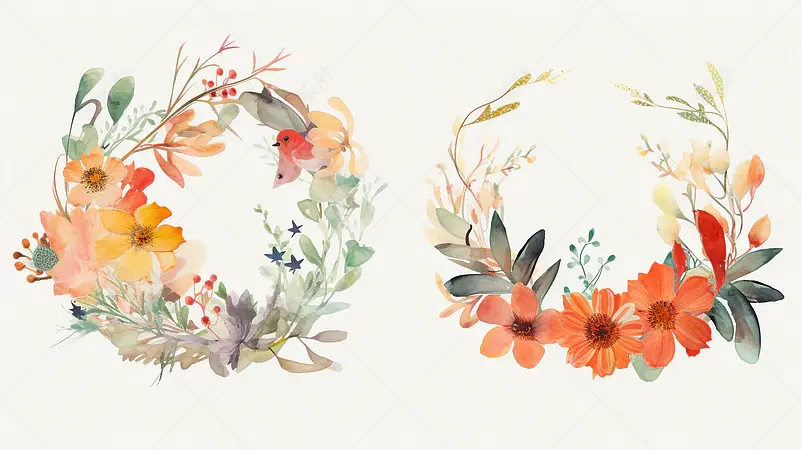 花环,边框