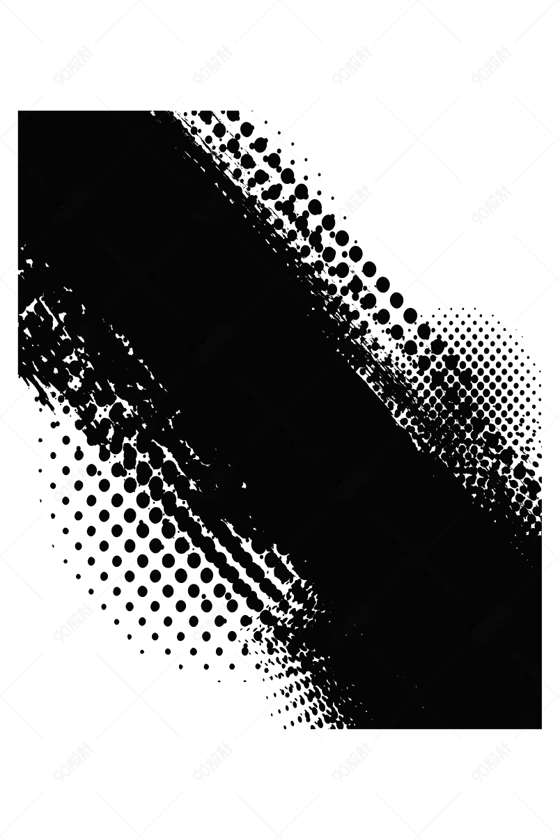 圆点科幻黑白几何纹理马赛克元素设计 