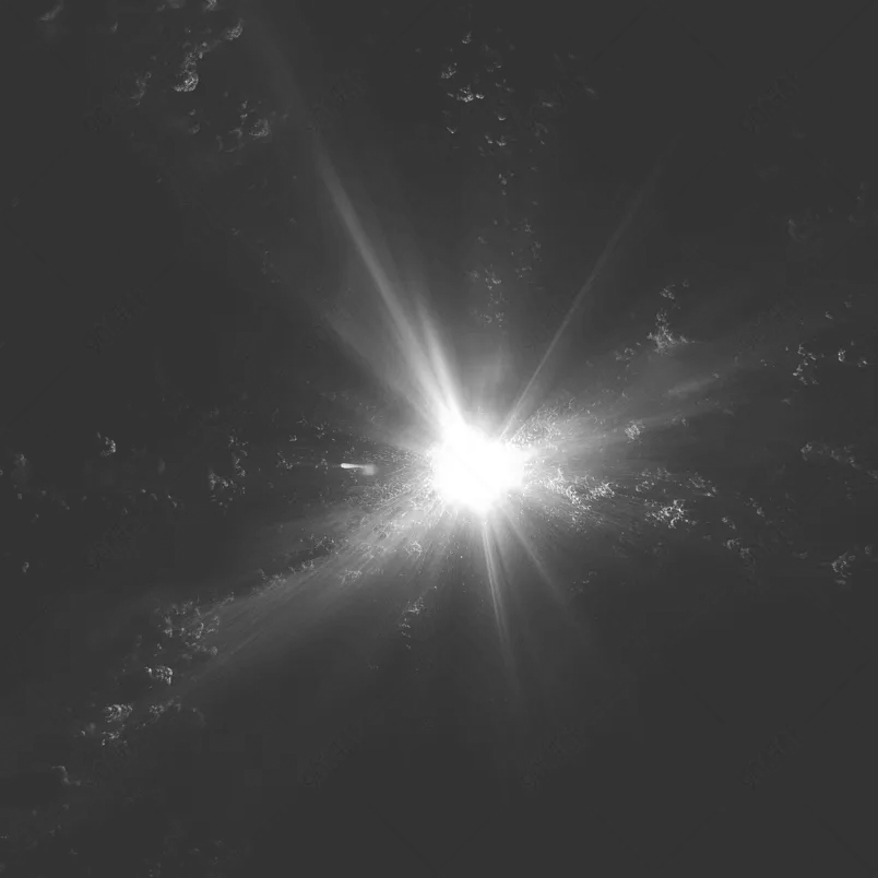  闪闪发光星光白色光光束照明白色光效