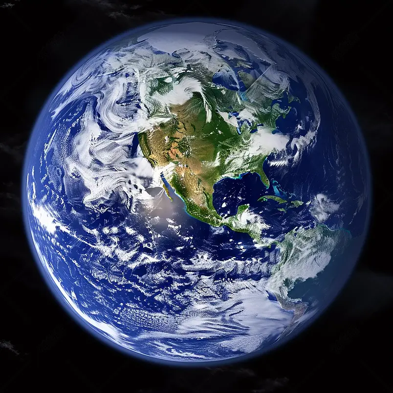 蓝色大理石地球图像(2010)