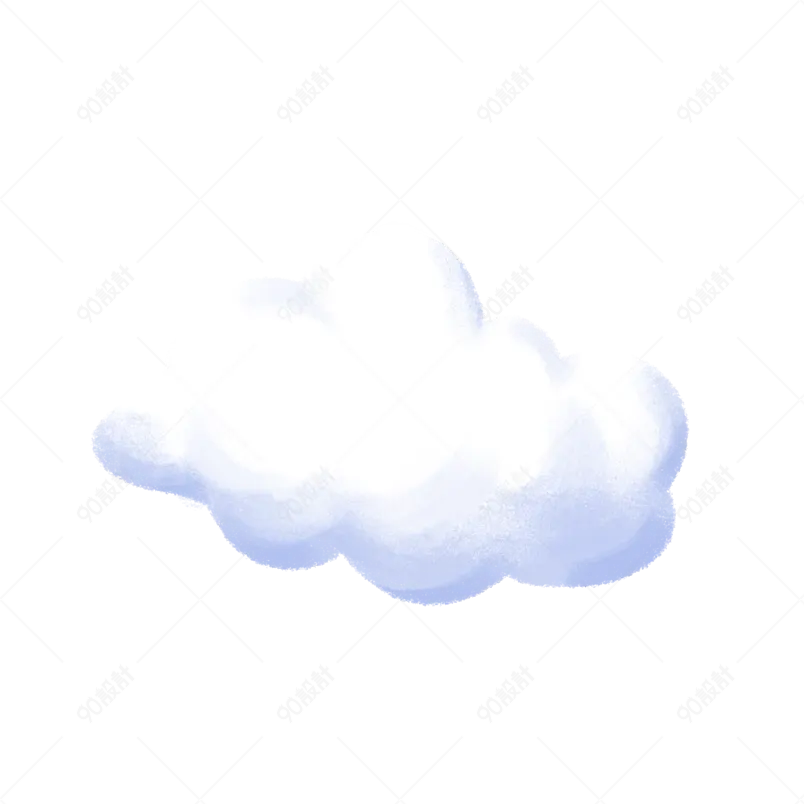 云朵单朵云云彩背景元素免抠一朵云