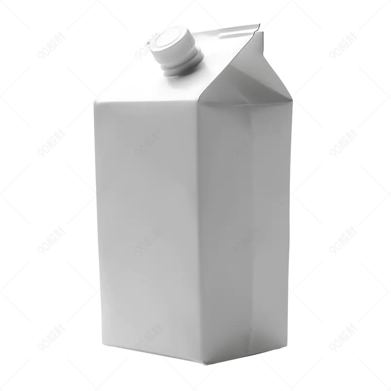 纯牛奶酸奶包装盒子外包装样机