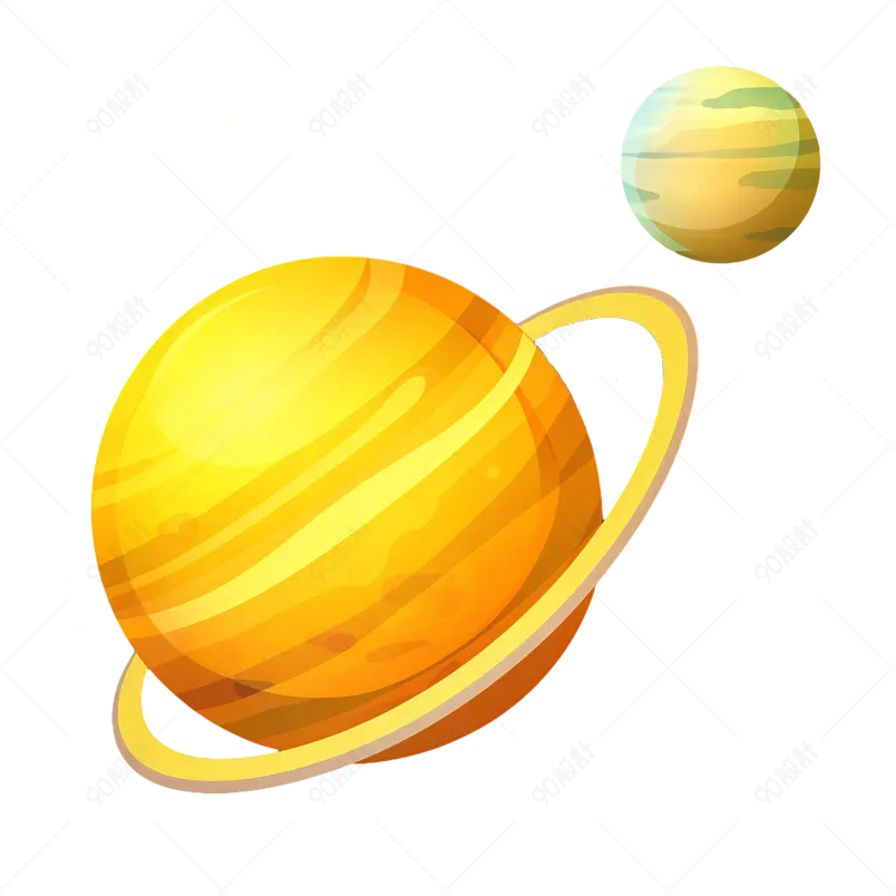 蓝色星球宇宙星空地球宇宙行星科技元素科学能源环保插画手绘
