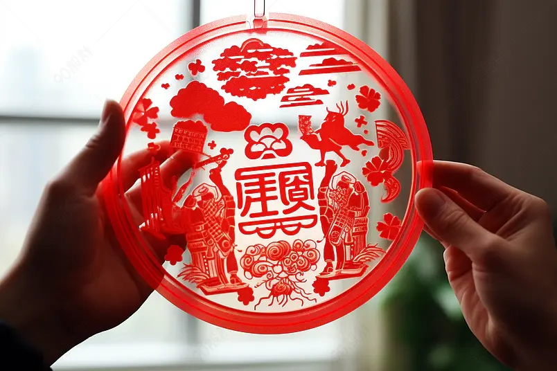 春节新年福字窗花