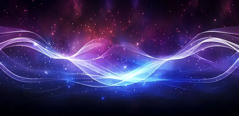 科技线条炫酷星空蓝色背景