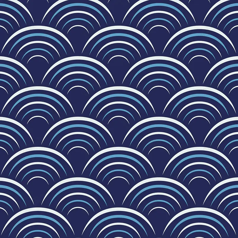 深蓝色波浪纹理底纹免扣装饰背景元素