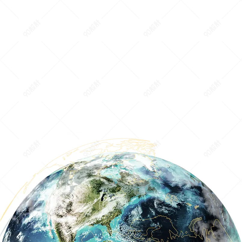 地球日创意合成地球简约图蓝色星球海报