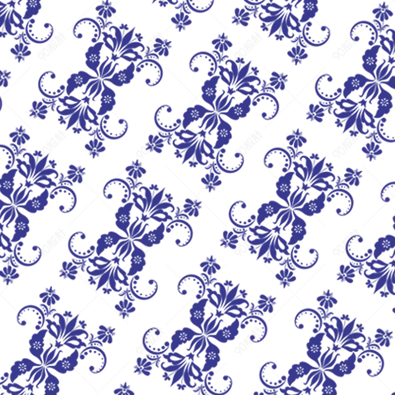 欧式植物花卉花纹底纹免扣元素设计