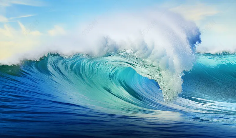 海浪背景