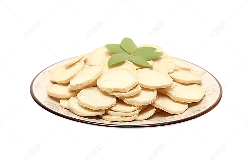 一盘西洋参片药膳食补医疗滋养补气