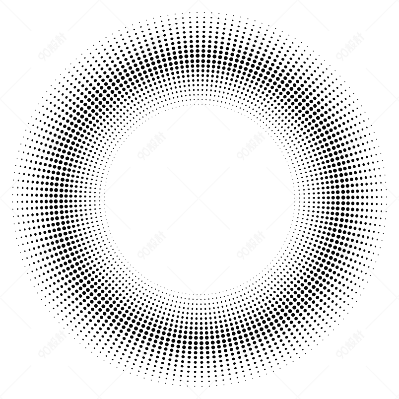 矢量圆圈抽象立体几何马赛克元素设计