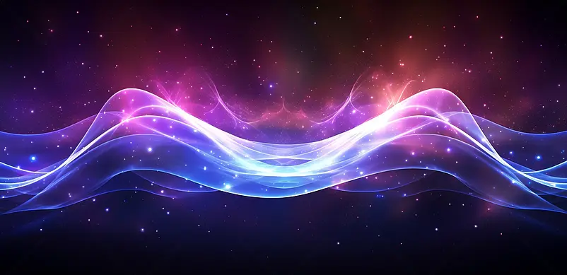 科技线条炫酷星空蓝色背景