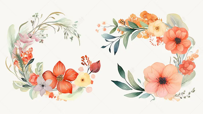 花环,边框