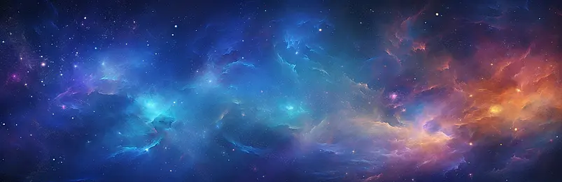彩色星空横幅