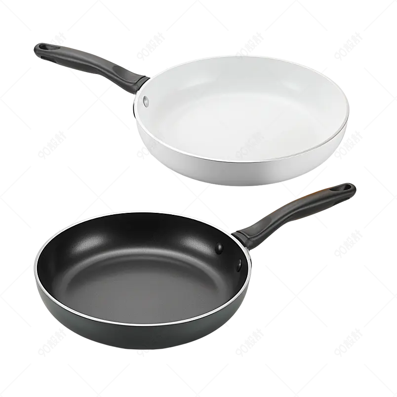 白色背景上厨房用具的特写镜头
