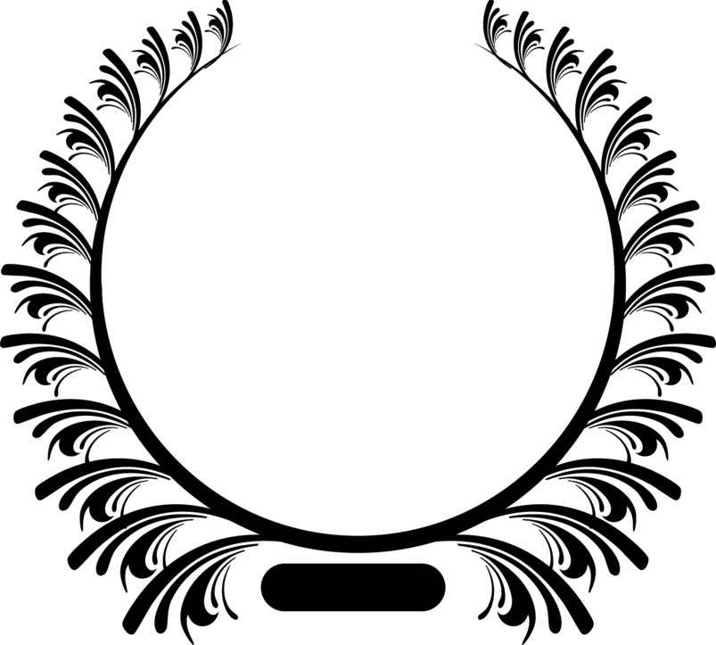 简约橄榄枝边框