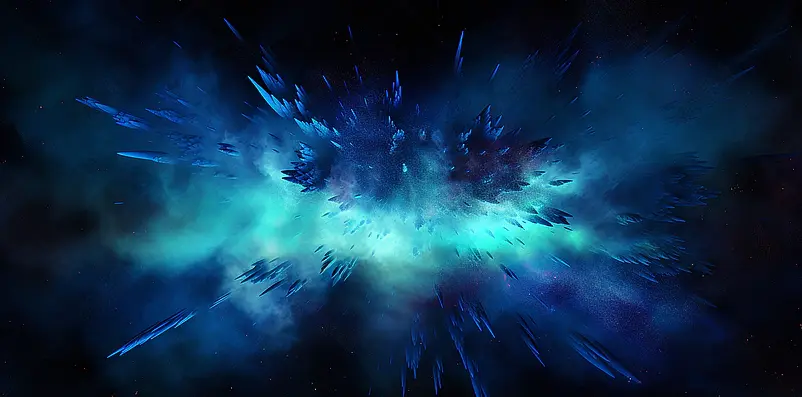星空宇宙蓝色背景