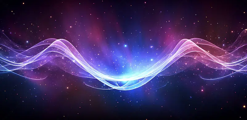 科技线条炫酷星空蓝色背景