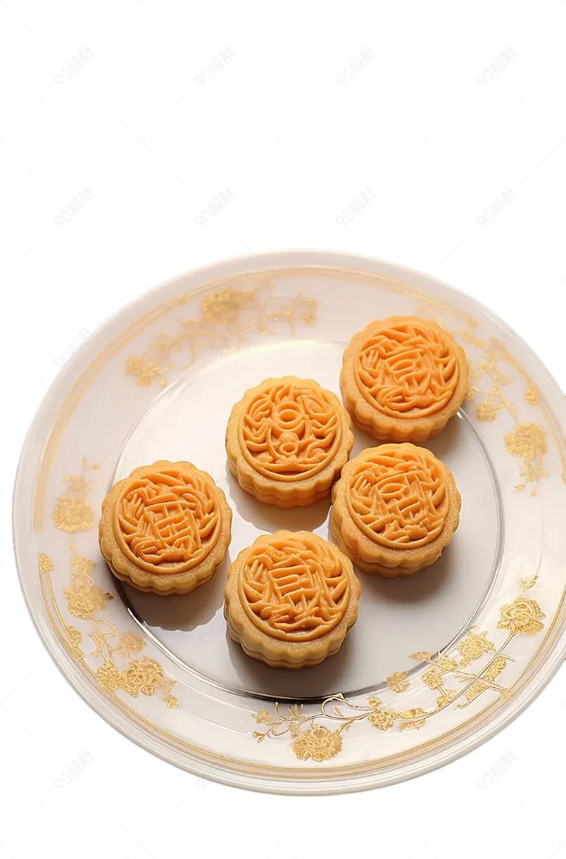 中国中秋节美味食品饮食月饼点心摄影图