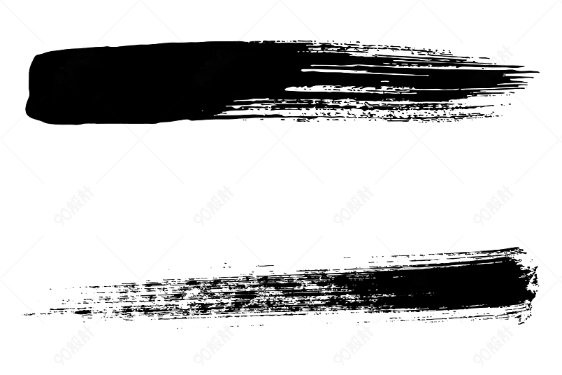 墨点喷墨笔触肌理笔刷通用元素设计
