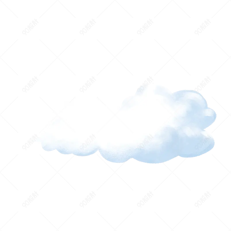 云朵单朵云云彩背景元素免抠一朵云