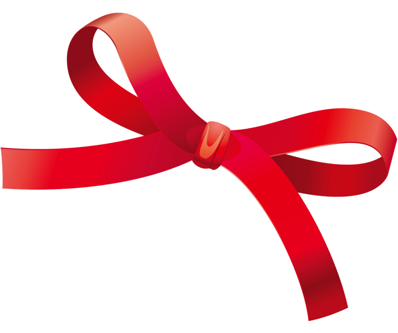 红色丝带蝴蝶结
