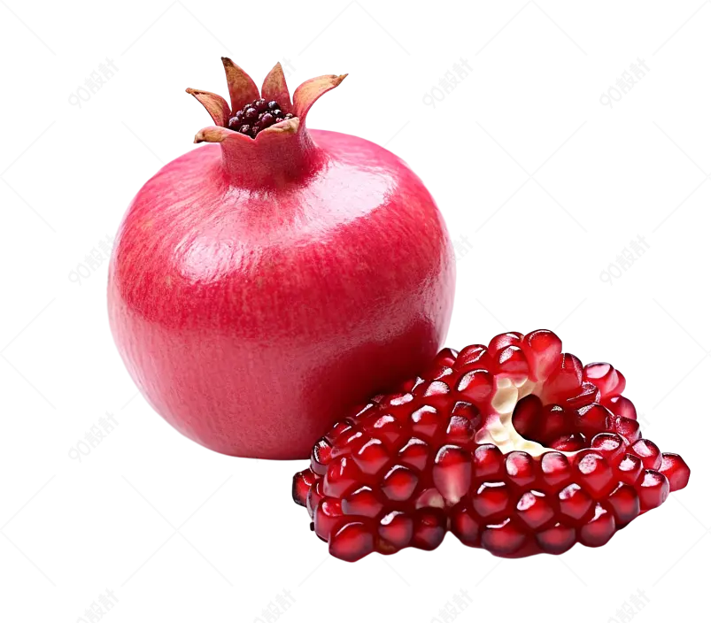红色实拍石榴水果美食食品元素
