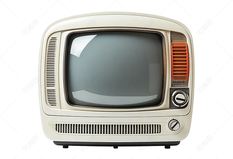 80年代复古老式电视机家电电器
