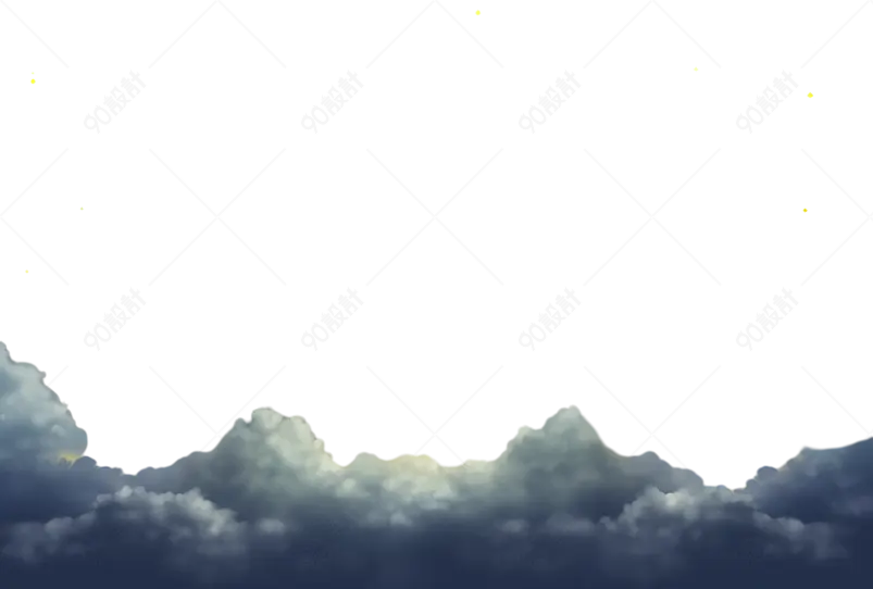 漫天繁星夜空乌云星空底框