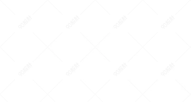 白色线条线描分山脉纹理元素