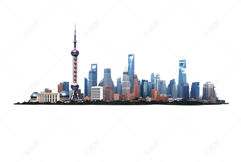 美丽上海建筑风景高楼大厦