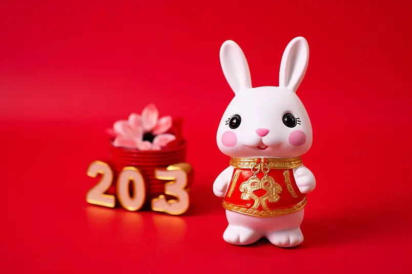 新年2023年兔年图片