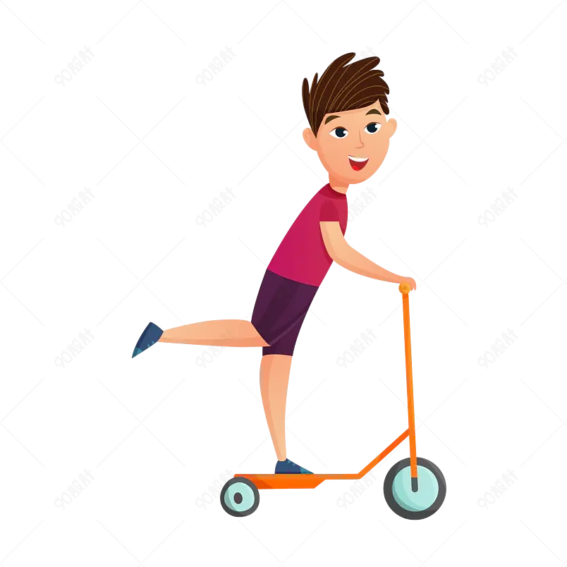 儿童孩子男孩子滑板车快乐玩耍玩具