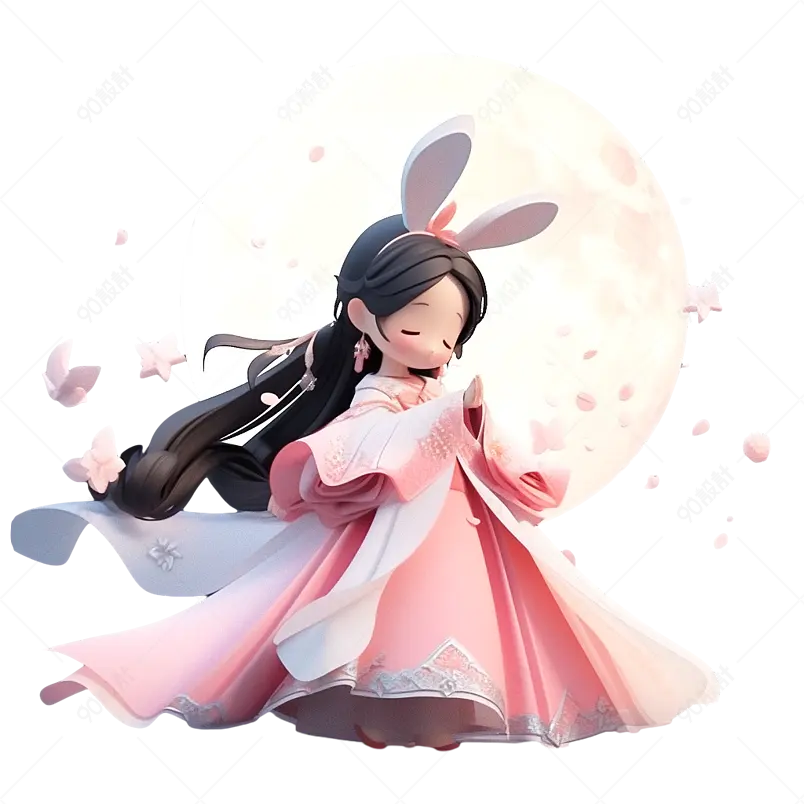 中国传统节日神话传说嫦娥奔月仙女月亮