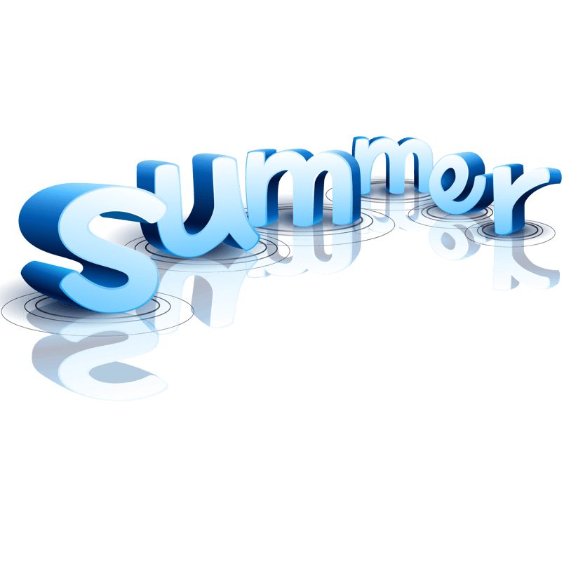 summer水位立体艺术字