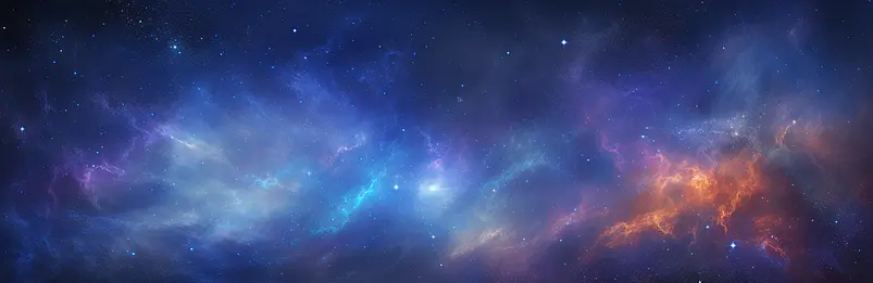 彩色星空横幅