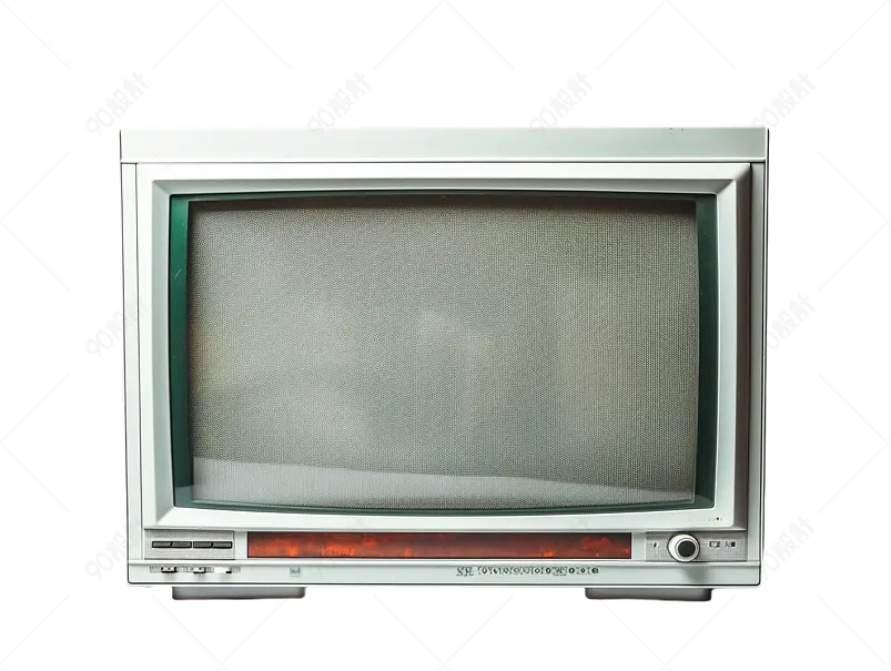 90年代复古彩色老电视新闻传播