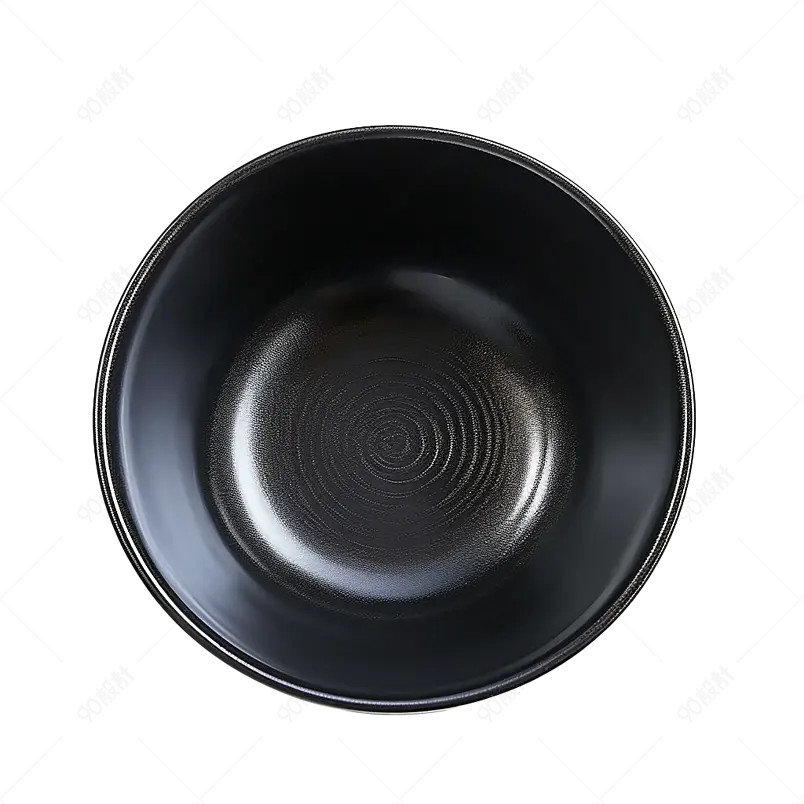 黑色实拍厨房用品塑料碗碟厨具电商元素