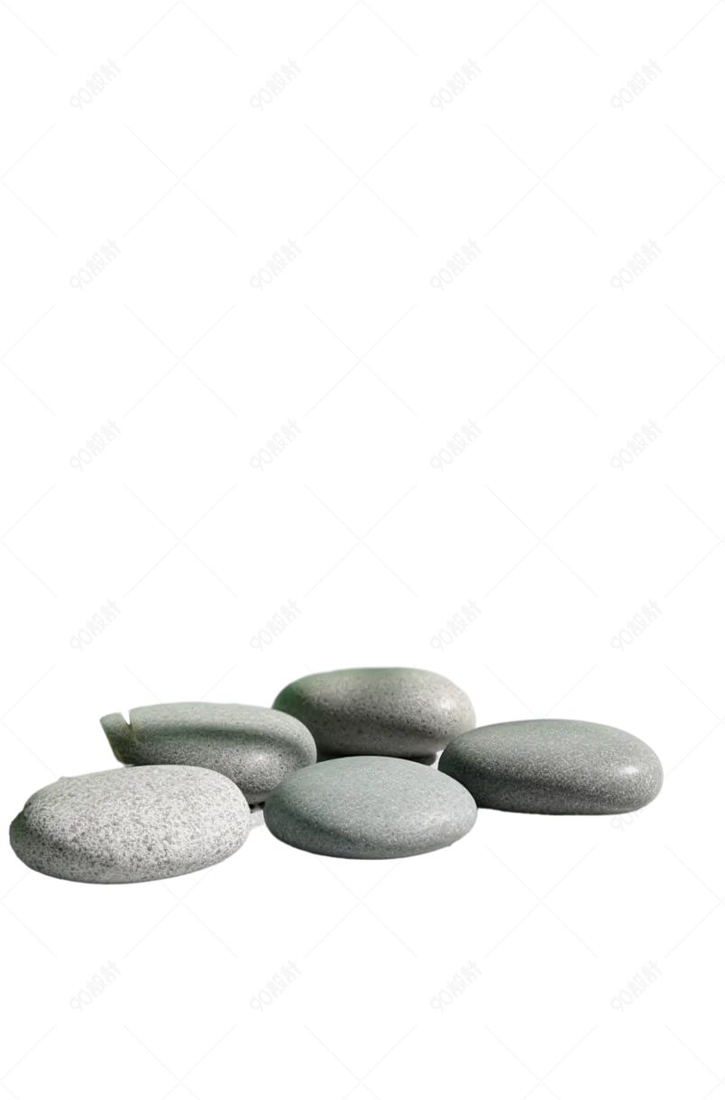 光滑的石头石子装饰的鹅卵石