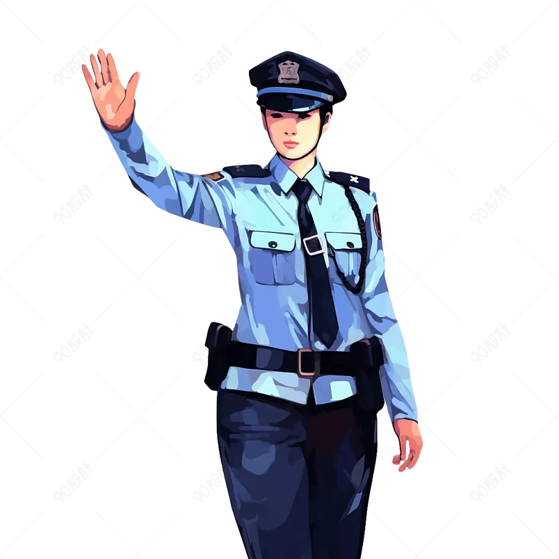 执勤的交警