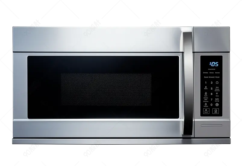 银色高大尚拉开式智能微波炉