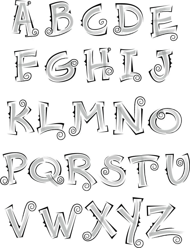 英文字母艺术字