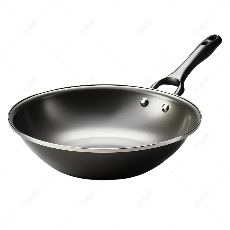 黑色家用燃气灶通用烹饪铁锅