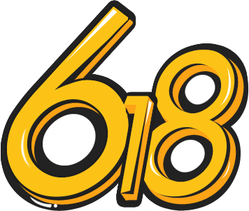 618金色立体数字