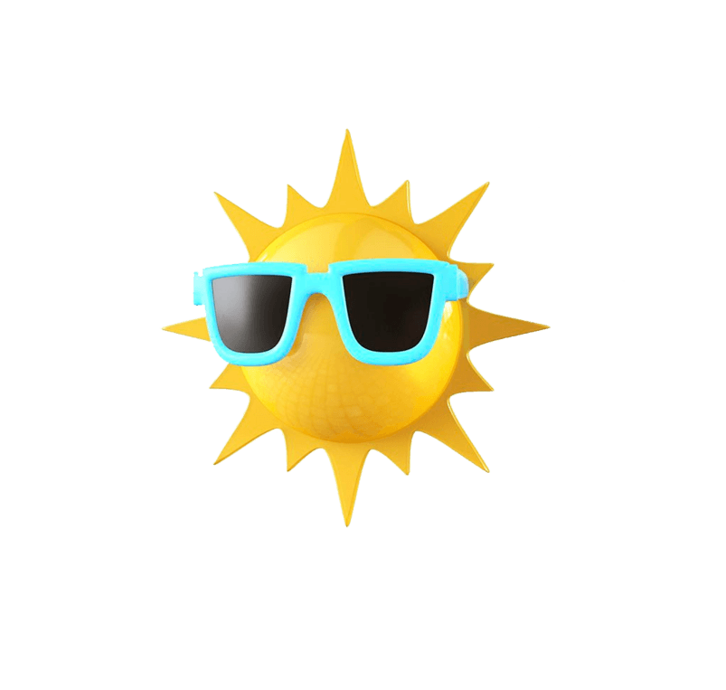太阳带眼镜