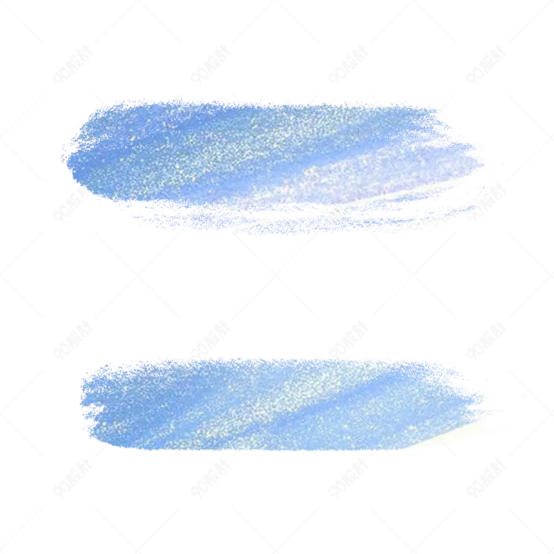 梦幻蓝色闪粉纹理背景素材笔触免抠素材