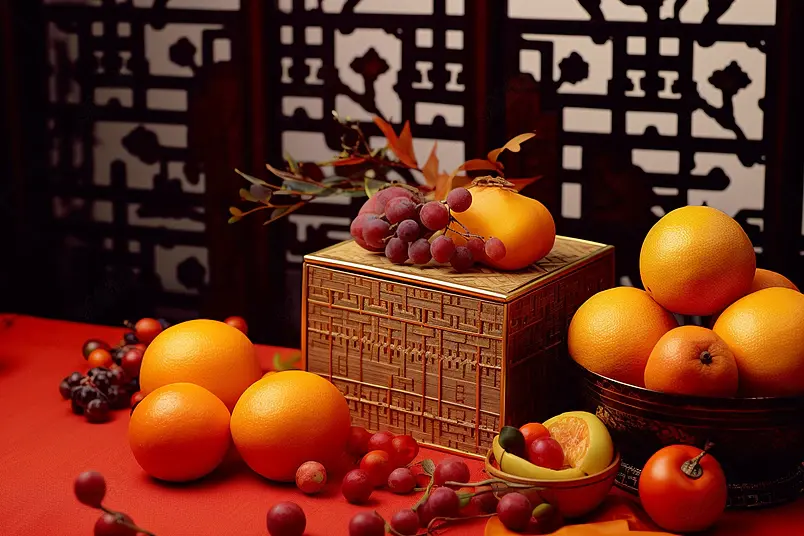 新年喜庆水果礼盒