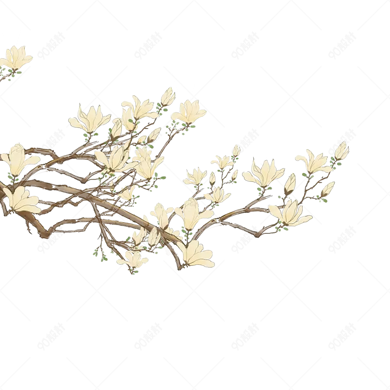 国潮植物夏季植物立夏绿色插画叶子元素