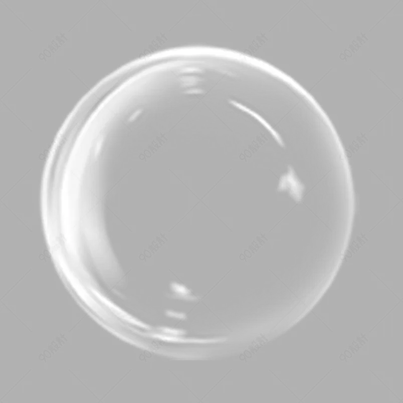水泡透明泡泡气泡免扣装饰元素设计