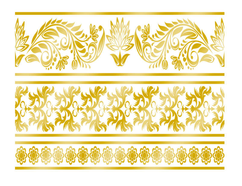 金色边框